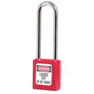 Lototo L410LTRED Safety Padlock Keyed Differ Charting System Shackle Length 76 Mm
