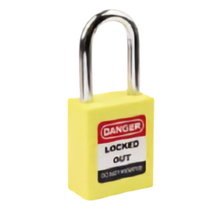 Lototo L410YLW Safety Padlock Keyed Differ Shackle Length 38 Mm