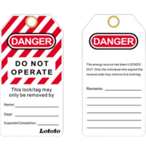 Lototo L497A ENG Safety Tags