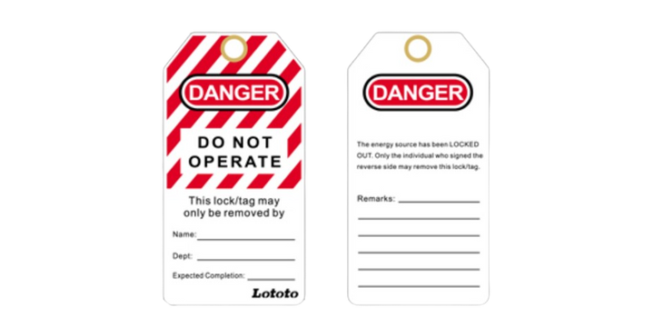 Lototo L497A ENG Safety Tags