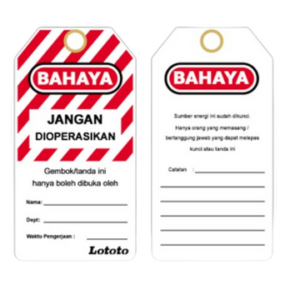 Lototo L497A IND Safety Tags