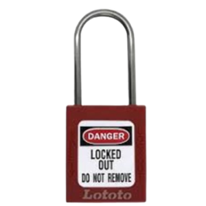 Lototo L410BRN Safety Padlock Keyed Differ Shackle Length 38 Mm