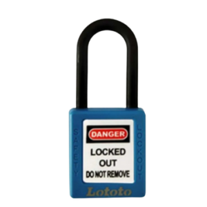 Lototo L406BLU Safety Padlock Keyed Differ Shackle Length 38 Mm