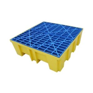 Brady Sc-Dp4 Wadah Cairan Kimia & Oli Kuning/Biru 487.9 Liter