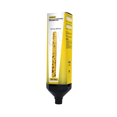 Krisbow Ear Plug Disposable Dispenser Kuning Set 500 Pasang